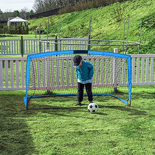 Portable Folding Soccer Goal (Size 6'x4') Soccer Net for Kids and Teens Backyard Training and Playing Games for Outdoor…